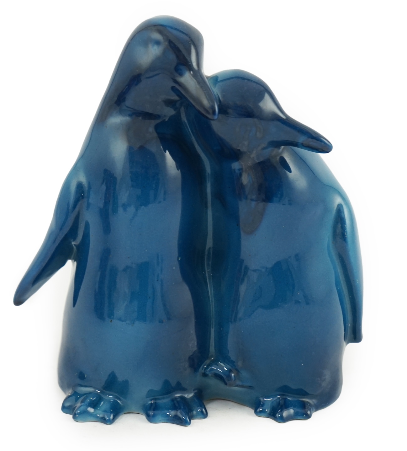 A rare Royal Doulton Titanian colourway group of two penguins